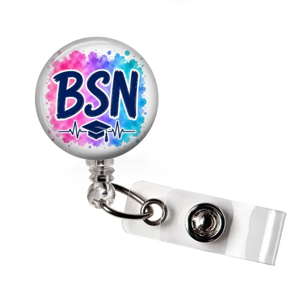 BSN Badge Reel & Topper Nursing Student RN Graduate Nurse Nursing School Gift - Picture 2 of 5